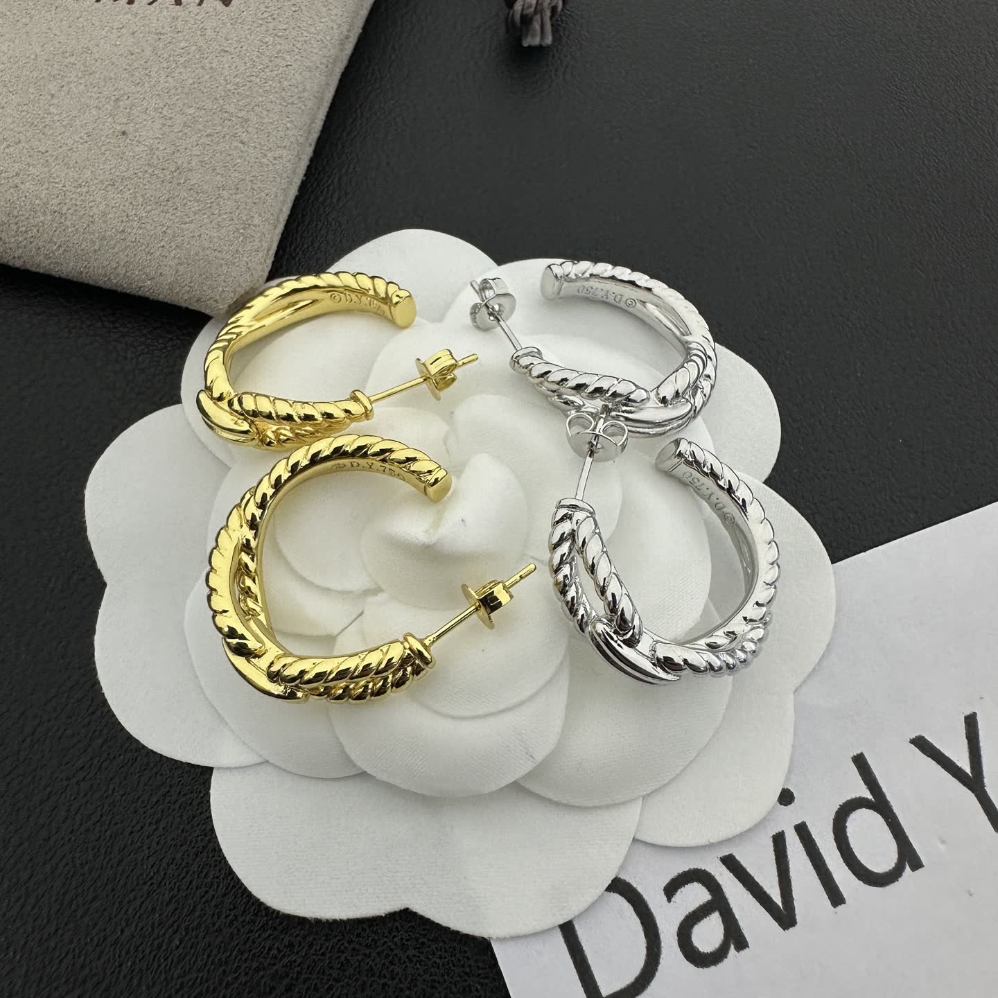 David Yurman Cable Collectibles Hoop Earrings